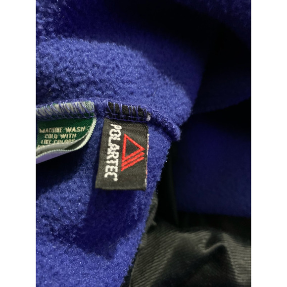 LL Bean blue fleece snap pullover polartec men’s small - Picture 6 of 6
